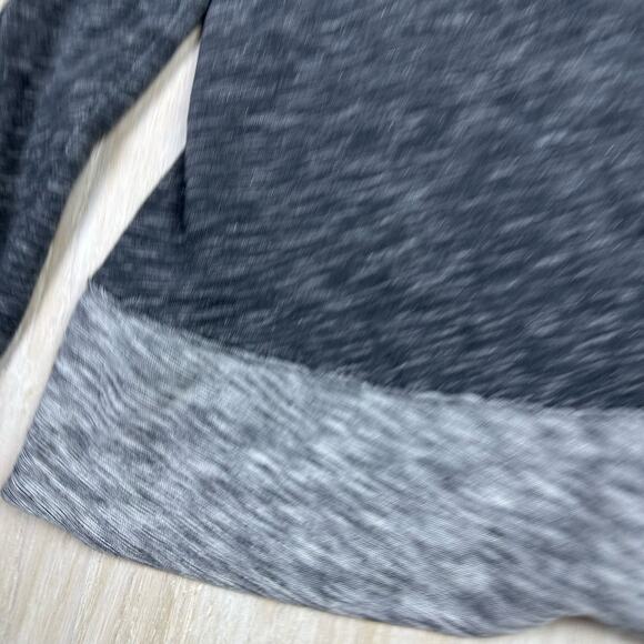 Free People Beach Heather Gray Cocoon Funnel Cowl Neck Long Sleeve Two Body M/L - Picture 10 of 14